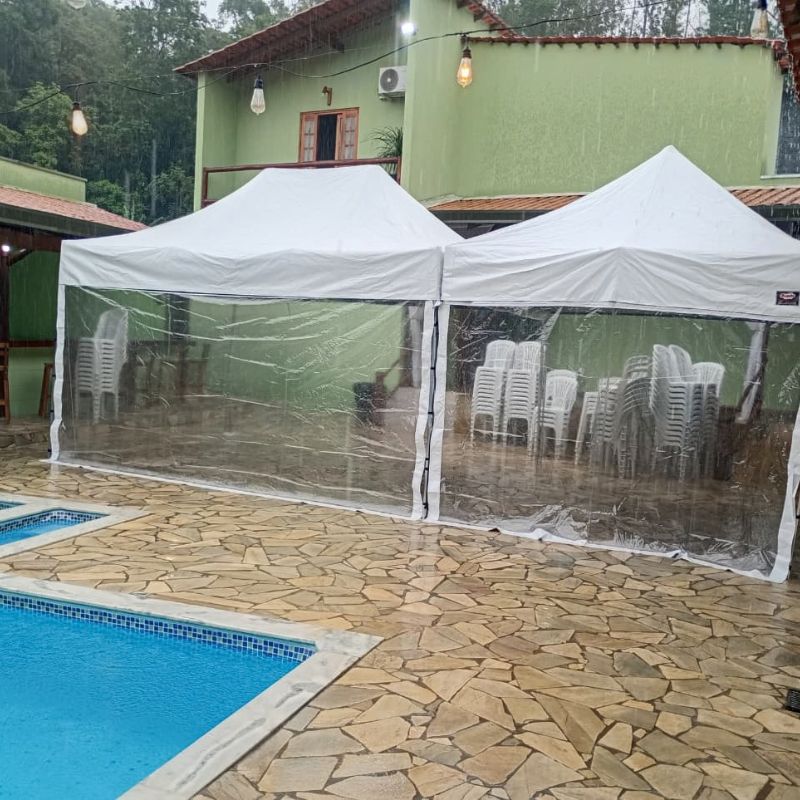 Tendas impermeáveis sanfonadas para eventos